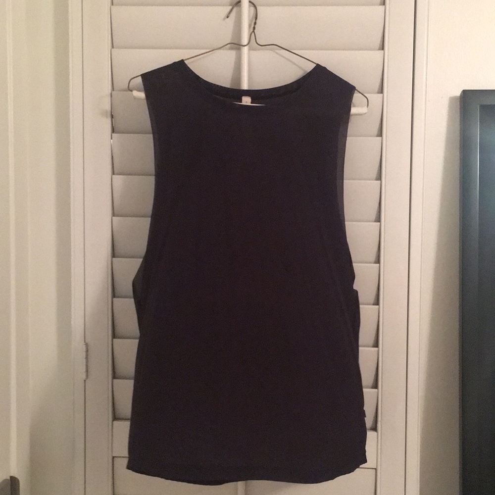 Lulu Lemon sheer black Tank top